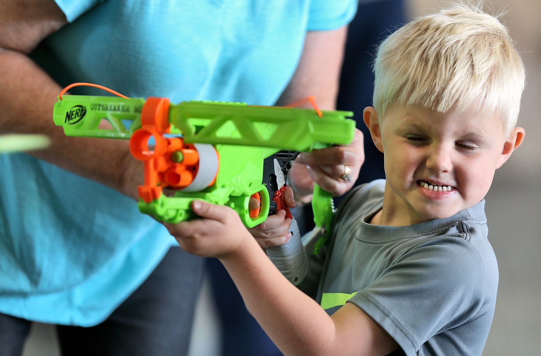 Have a Nerf lock-in at the library
